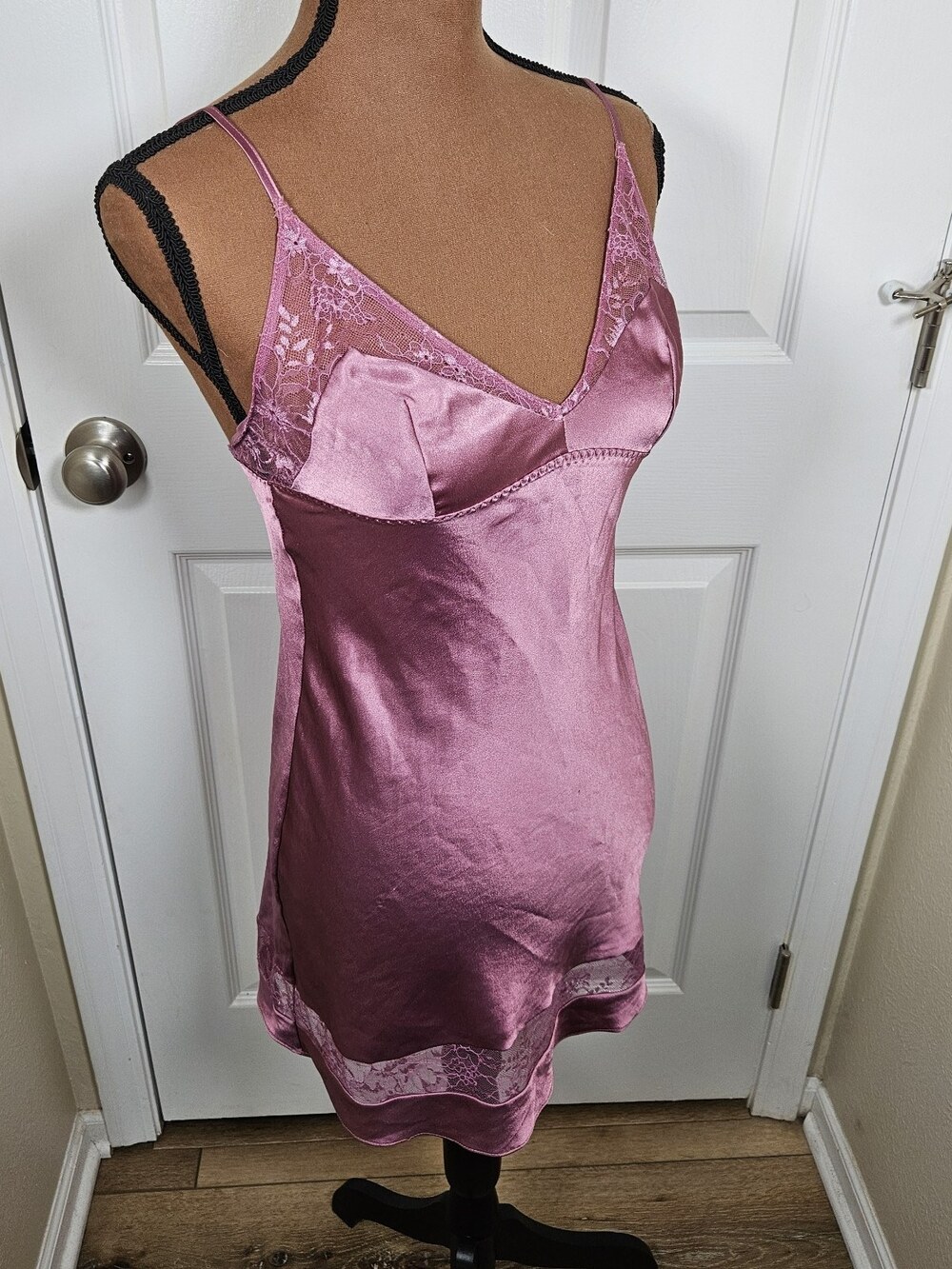 NWT Victorias Secret Babydoll Fairy Top Size Small Pink Lace Trim Coquette